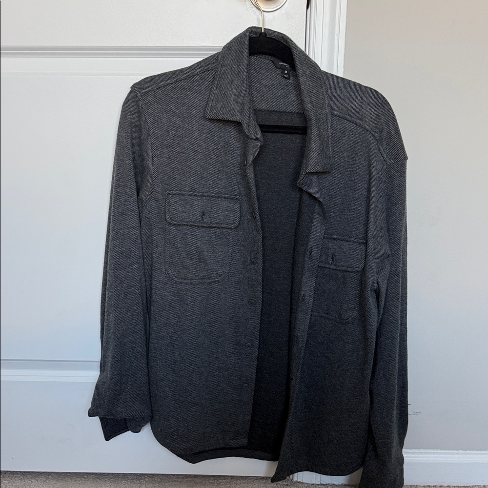 Banana Republic Gray Herringbone Jacket